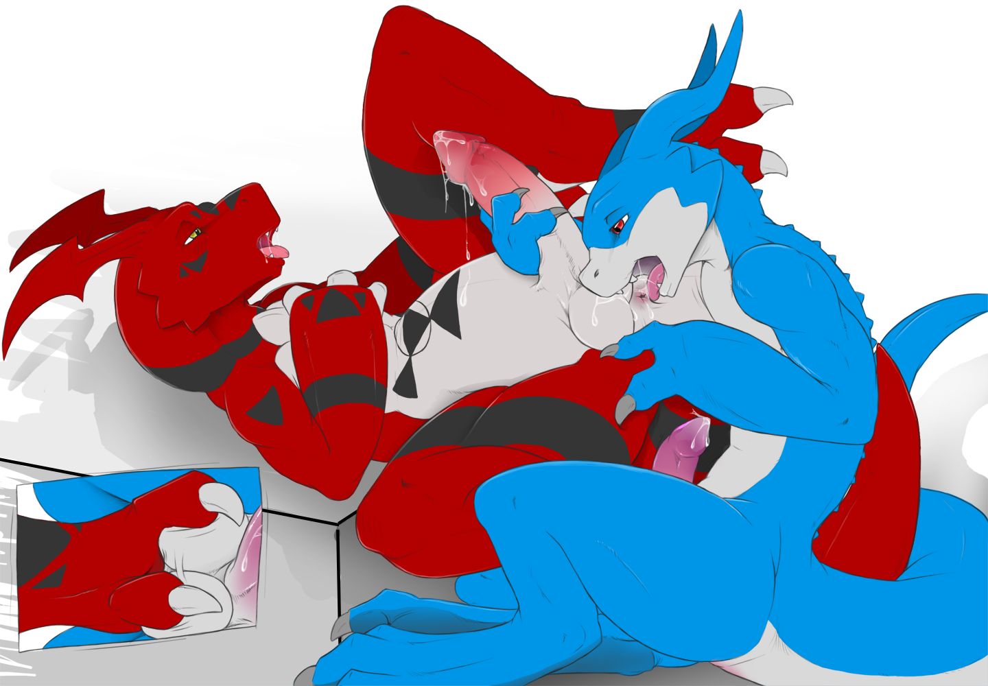 guilmon and flamedramon yiff