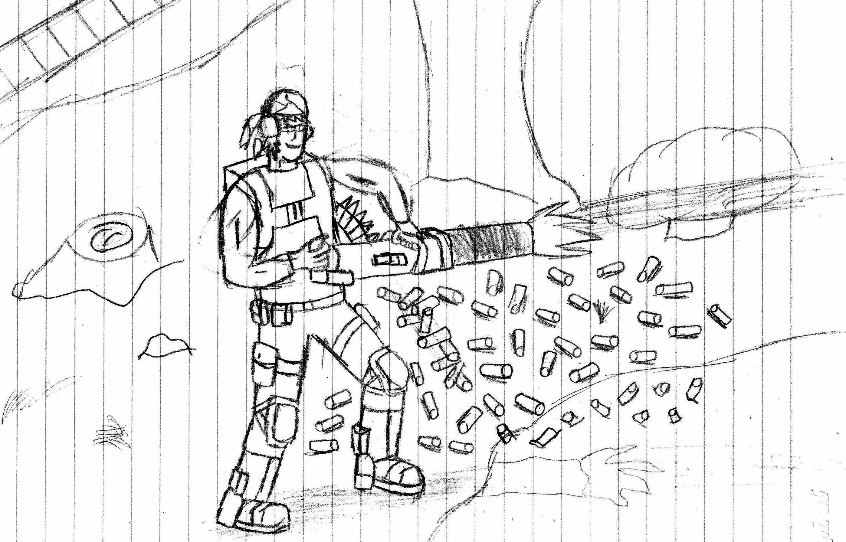 Minigunner(black and White)(aira)
