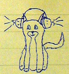 Cat with Headphones