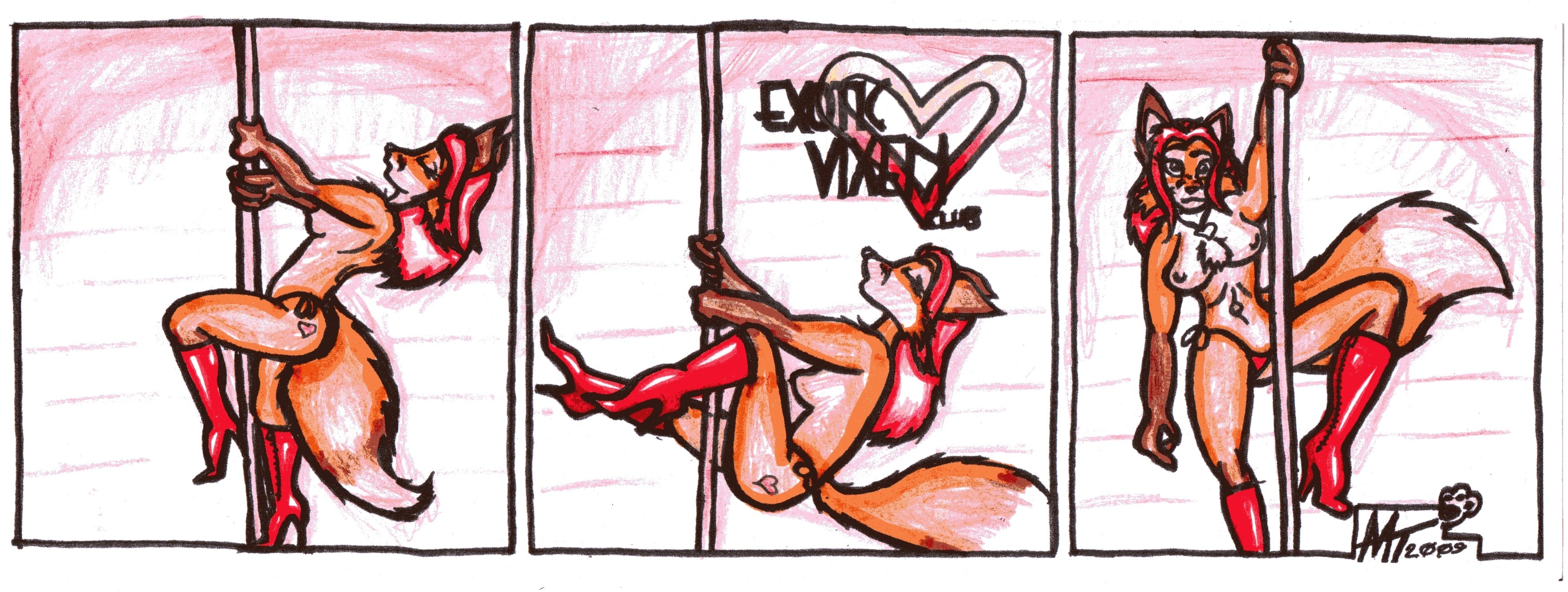 Foxie Pole Dancing