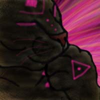 Tribal Black Caracal Avatar