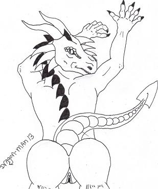 dragoness back pose