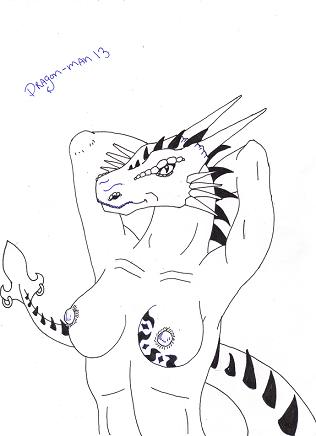 dragoness breast poss