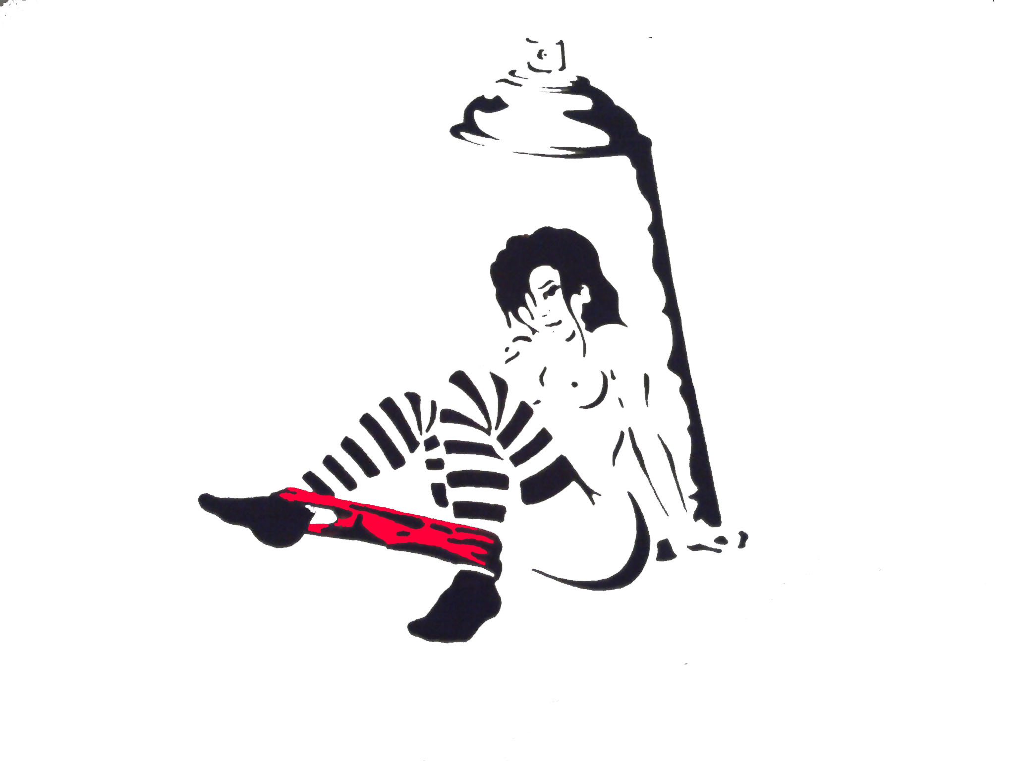 cans and tits stencil
