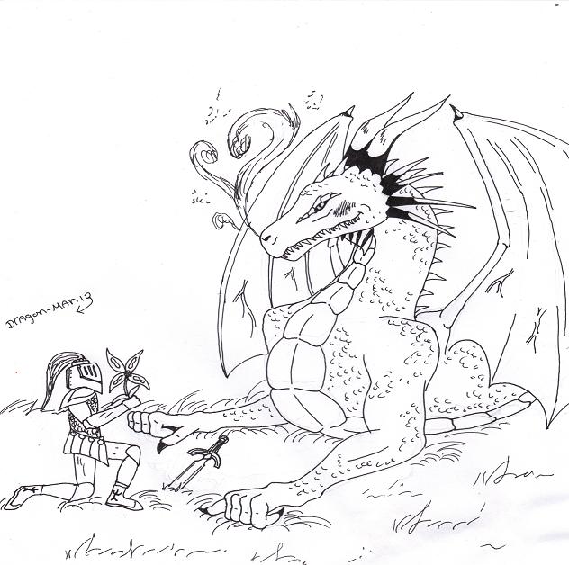 knight and dragoness