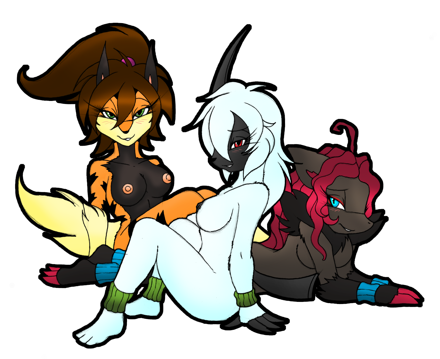 Arcanine, Absol, and Zoroark Arcanine, Absol, and Zoroark