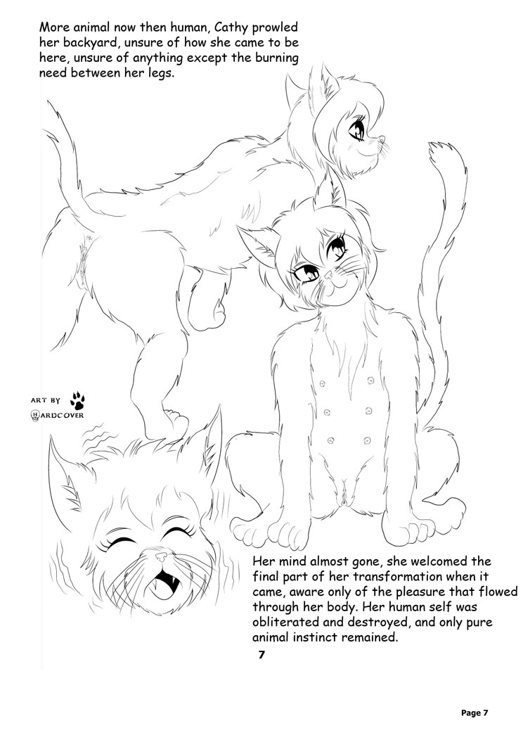 Cathy's Cat Transformation 7 (Human F>F Cat)
