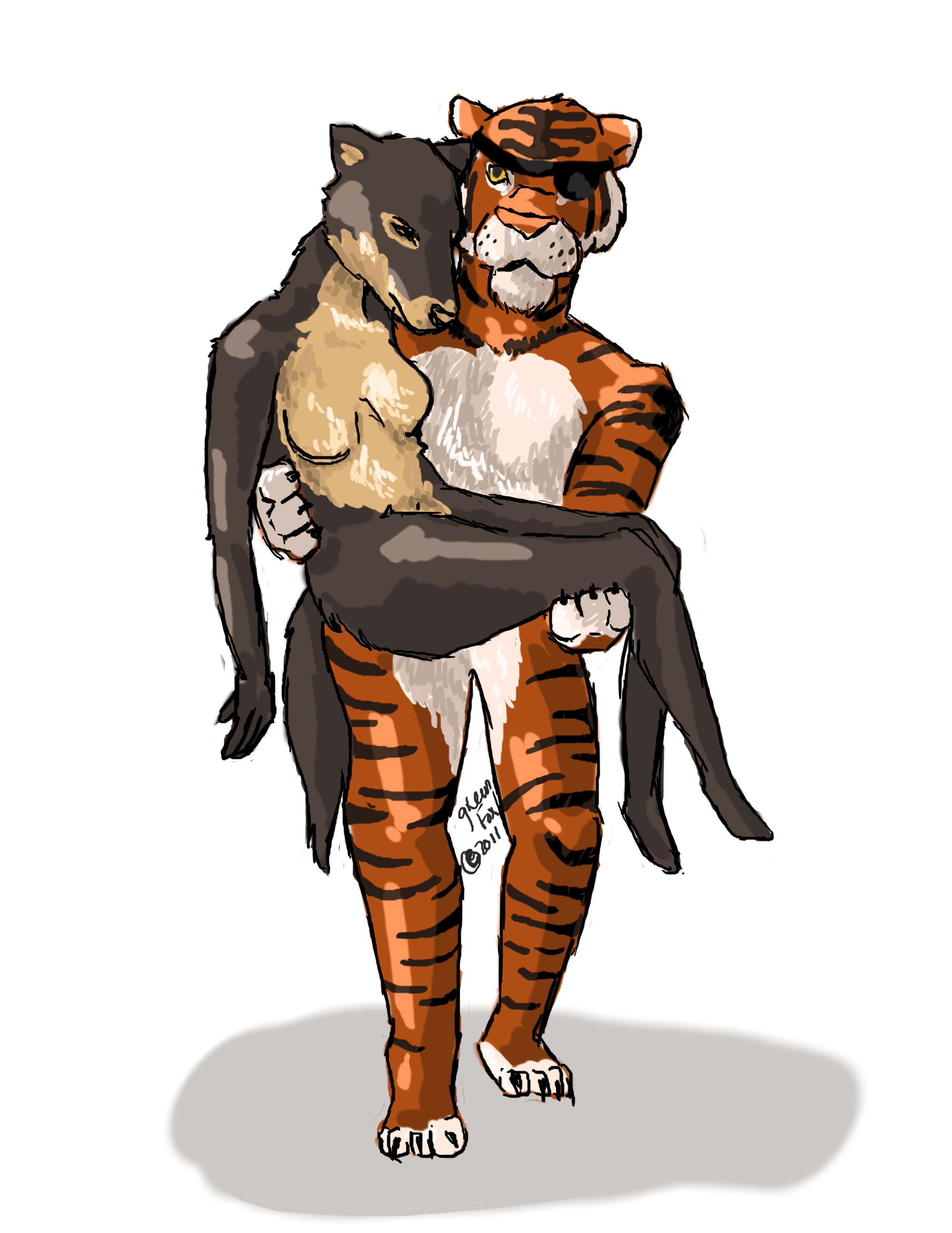 Macho Tiger doodle *WIP*