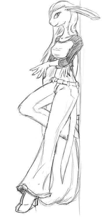 Andrea - leaning