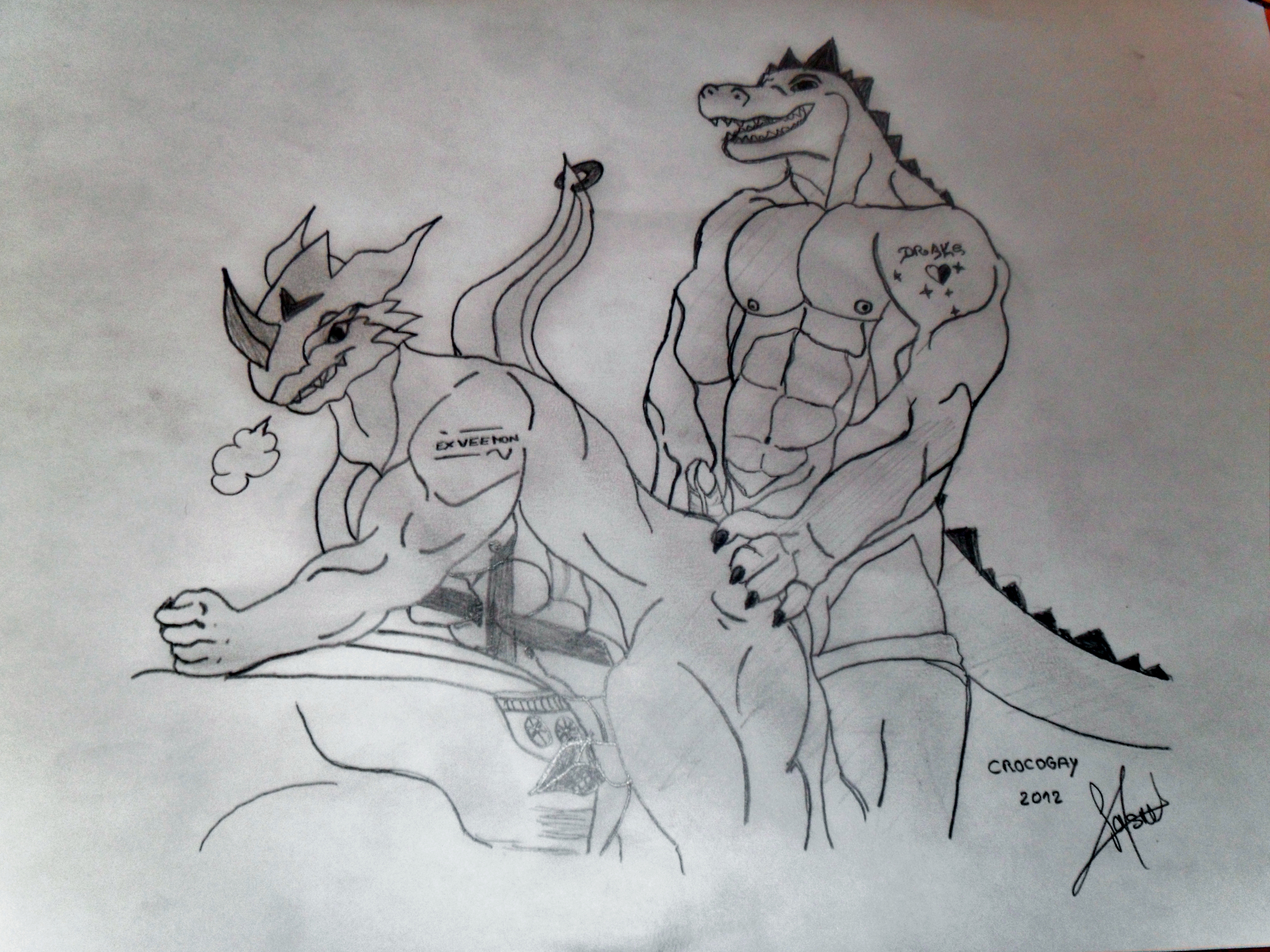 Exveemon and Damian