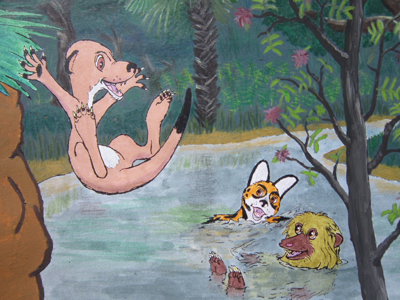 Nico and Pancho #6 Going For a Swim