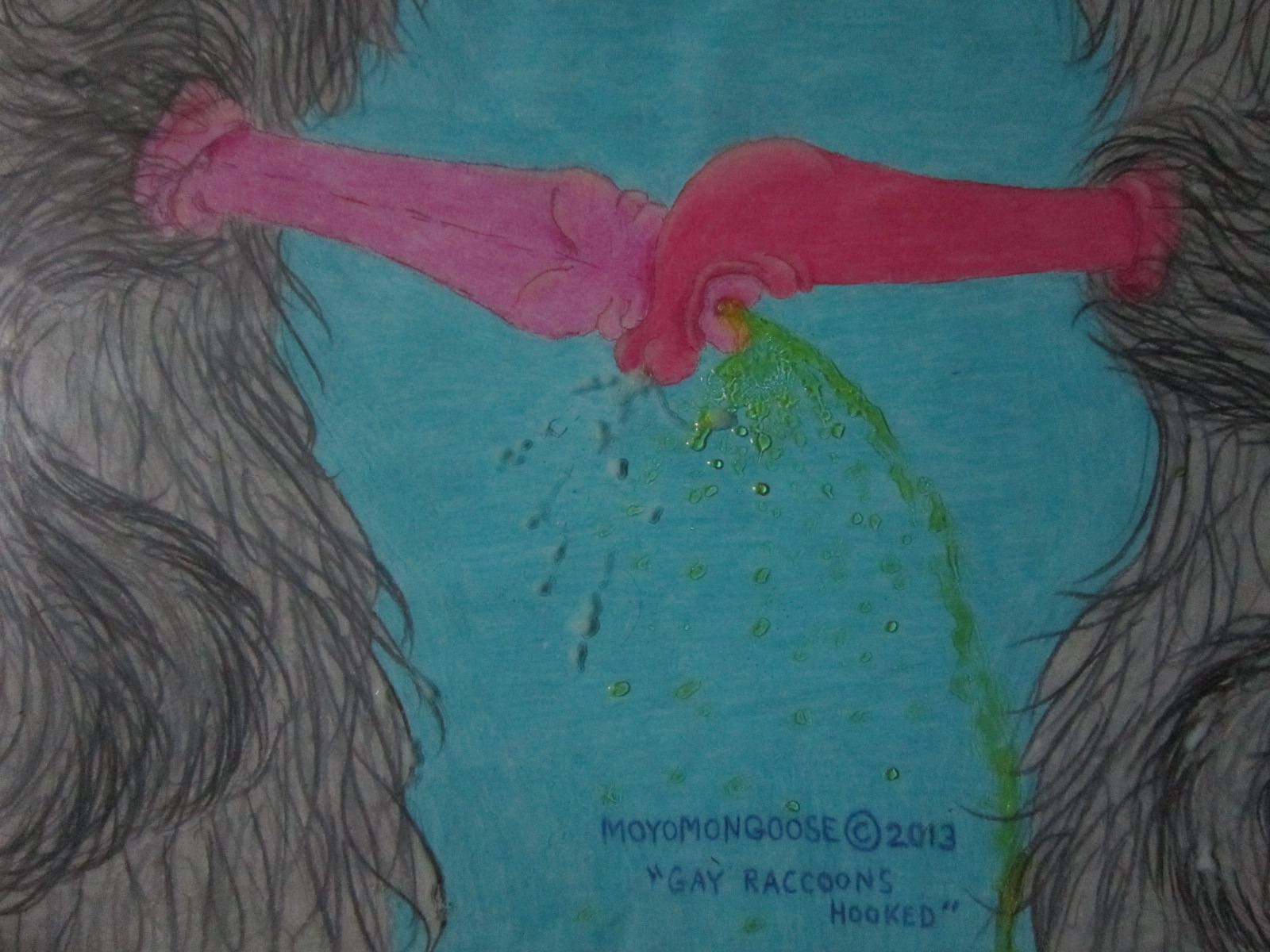 Gay Raccoons Hooked, Sammy Peeing, Jo-Jo Masturbating