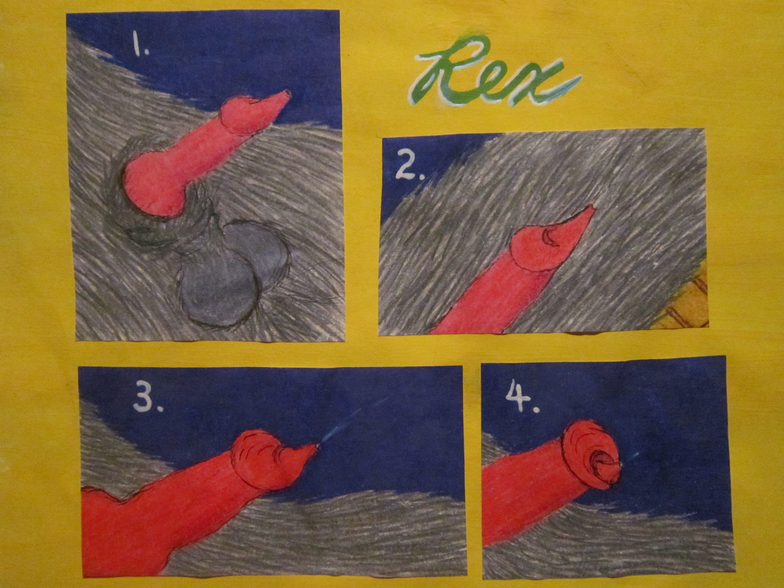 #4 Rex & Tanya Wolf. Rex getting errect 