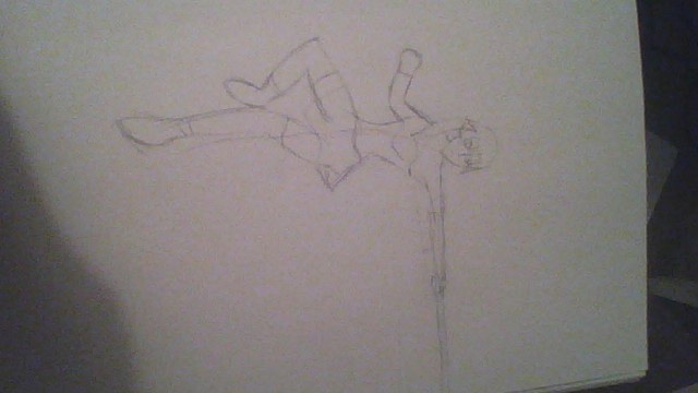 WIP Drawing of Kara Windor