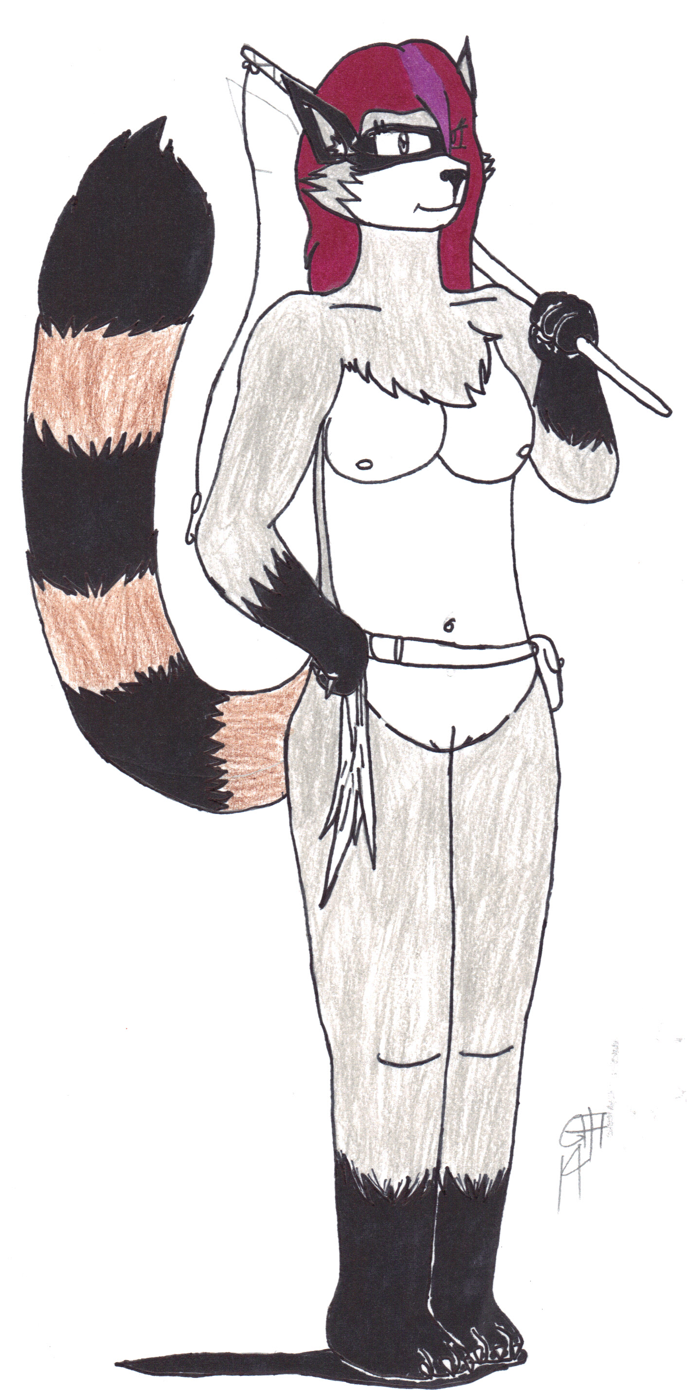 Raccoon woman