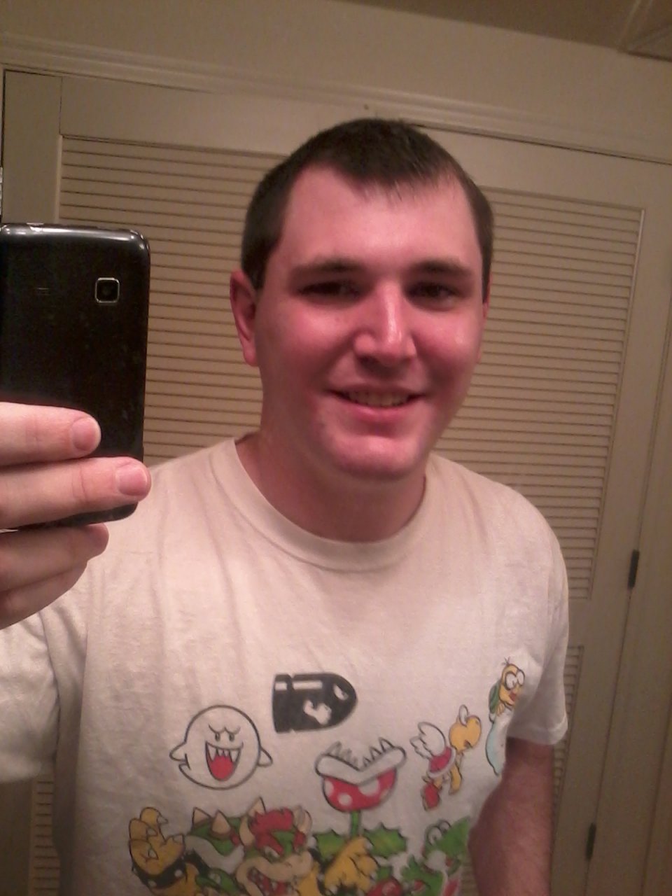 In the bathroom