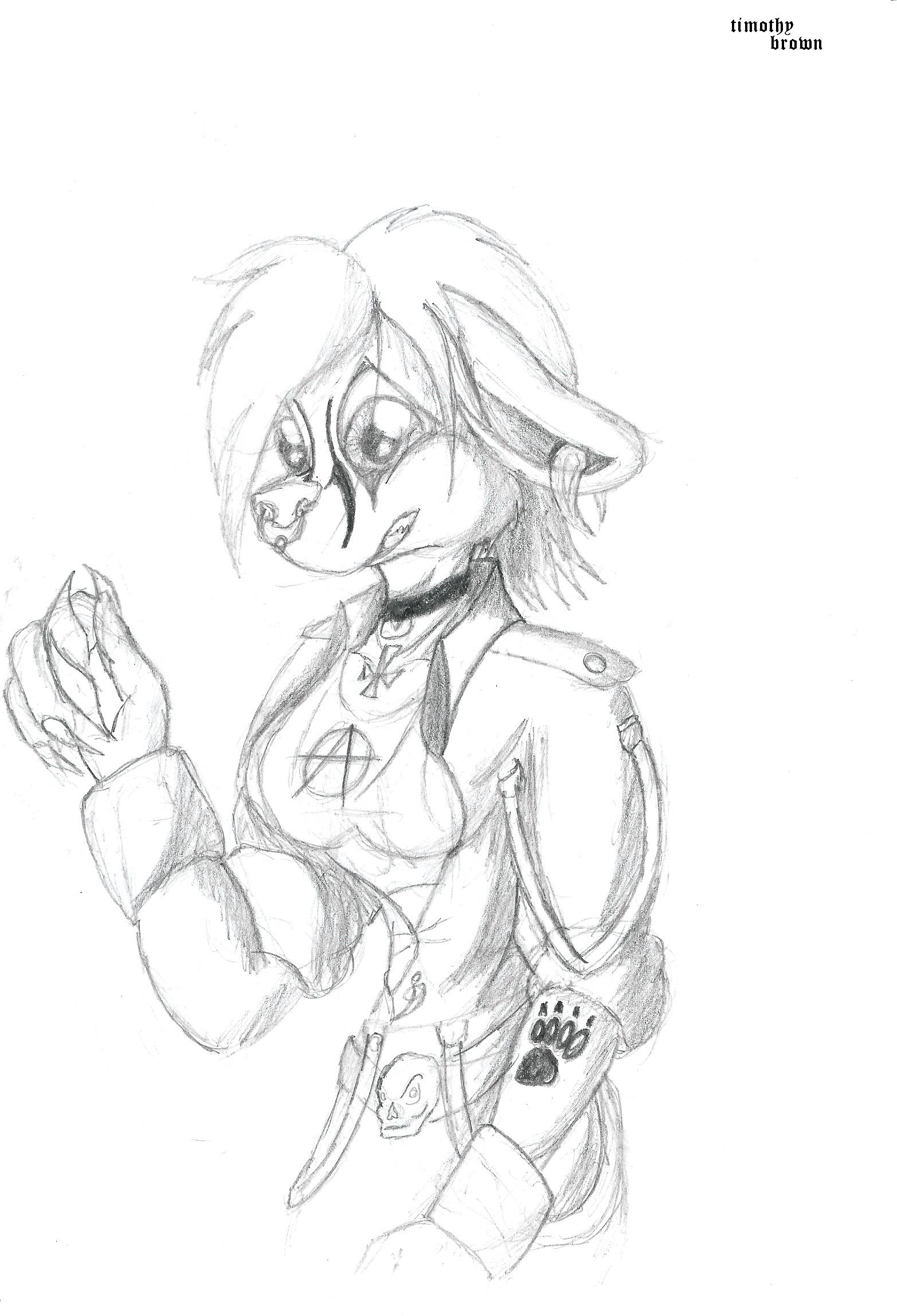 goth pup