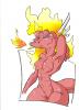 DRAGONA DE FUEGO DORADO