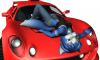 krystal on the hood of foxes ride