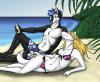 On the beach
