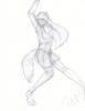 fox dance sketch