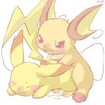 pikachu and raichu
